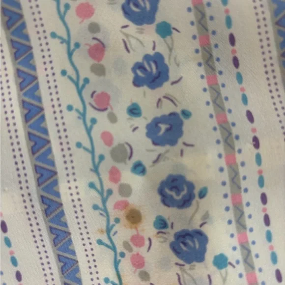 Vintage Schrader Sport for Neiman Marcus Blue Ruffle Neck Women’s Dress Size 8 - Picture 4 of 5